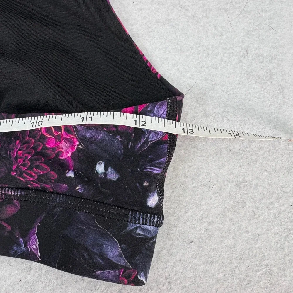Lululemon Energy Bra Purple Bloom Floral Print Women's Size 6 Active Performance